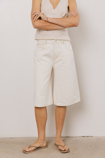 Alden Bermuda Shorts in Cream - FINAL SALE