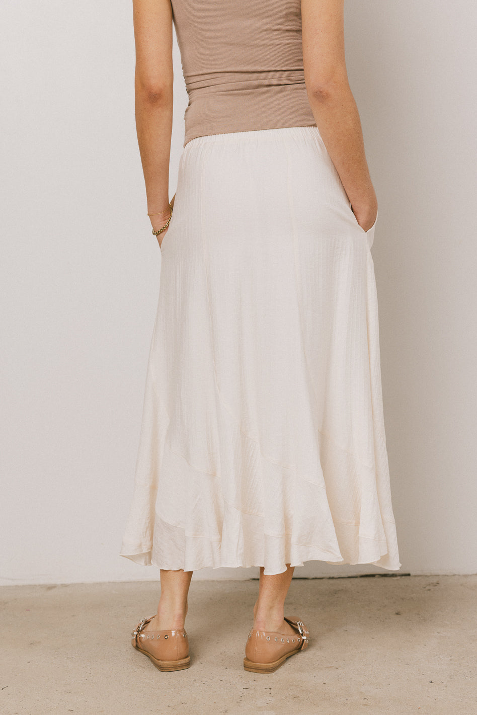 Amara Maxi Skirt in Ivory - FINAL SALE