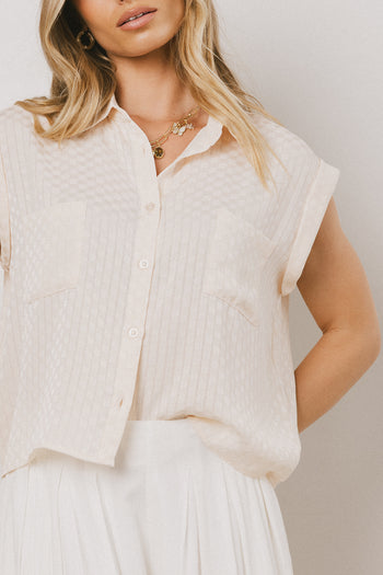 short sleeve checkered top 