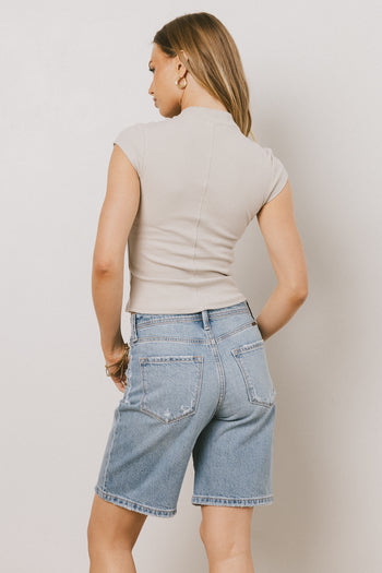 fitted fog mock neck 