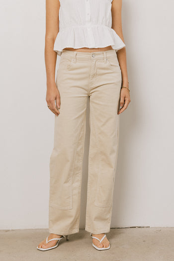 Corduroy Straight Leg Pants