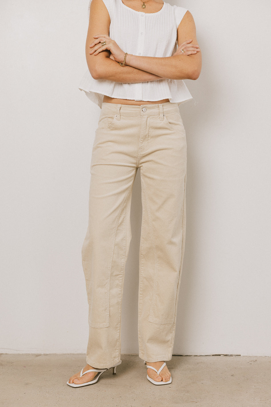 Kaya Corduroy Straight Leg Pants - FINAL SALE