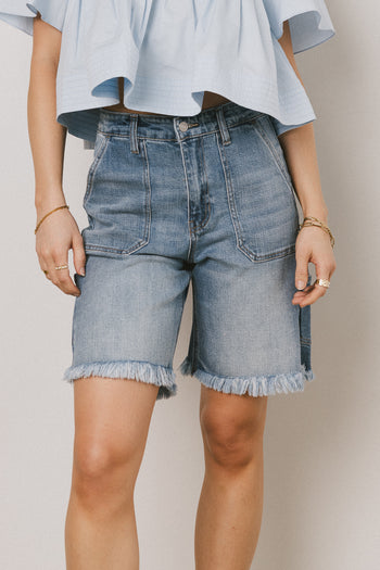 Emmy Frayed Bermuda Shorts - FINAL SALE