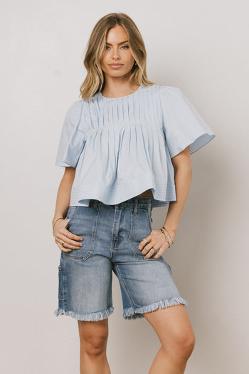 Emmy Frayed Bermuda Shorts - FINAL SALE