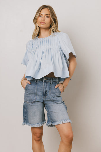 Emmy Frayed Bermuda Shorts - FINAL SALE