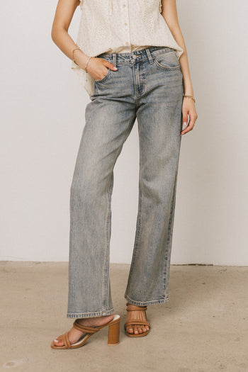vintage wash jeans