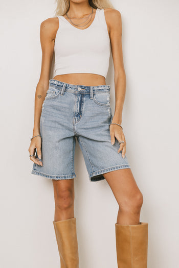 Lillian Distressed Denim Shorts - FINAL SALE