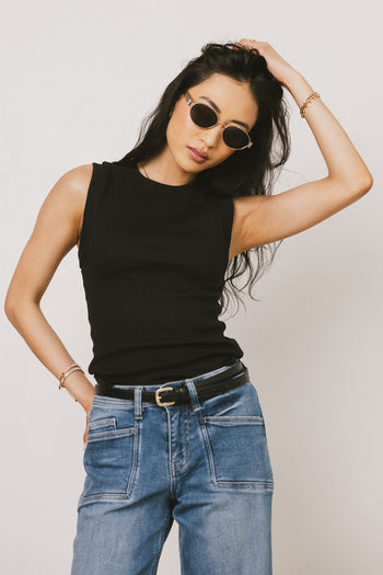 Ruby Tank in Black - FINAL SALE
