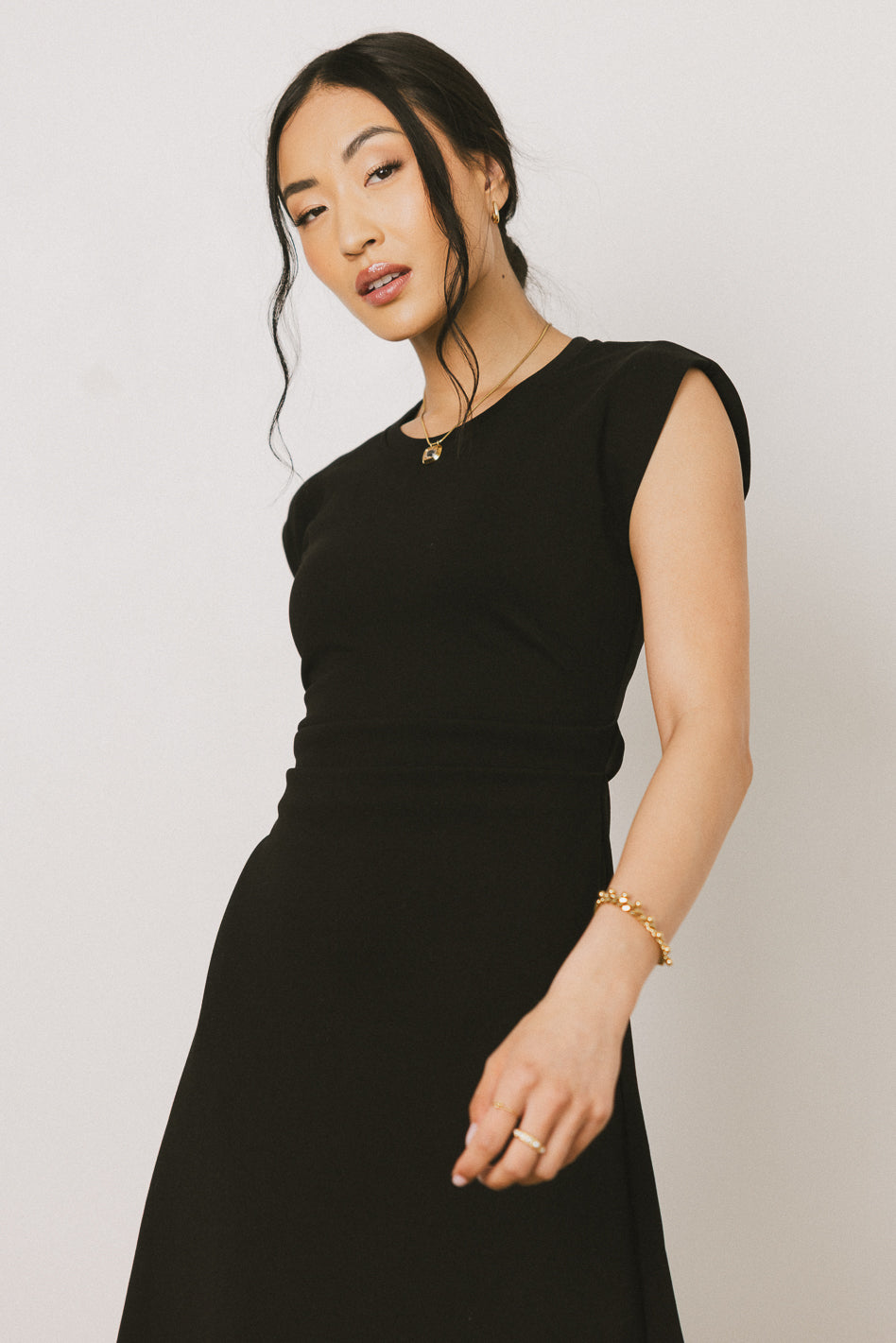 Midi Dress in Black