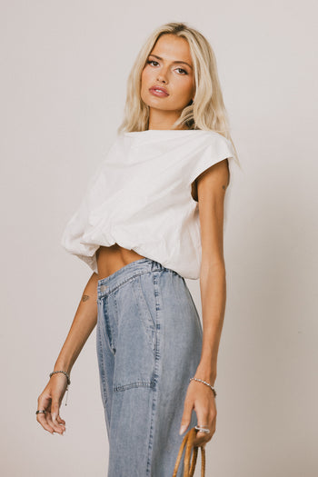  Bubble Top in White
