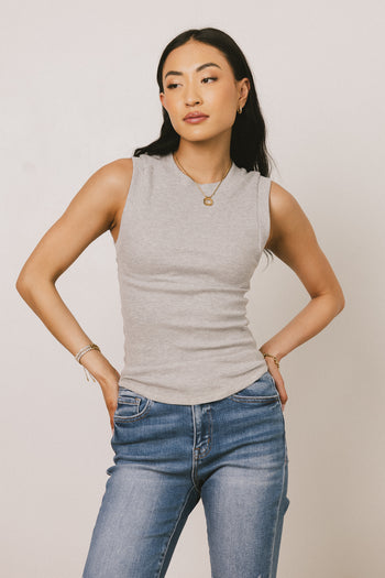Ruby Tank in Grey - FINAL SALE