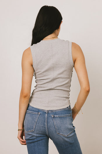 Ruby Tank in Grey - FINAL SALE