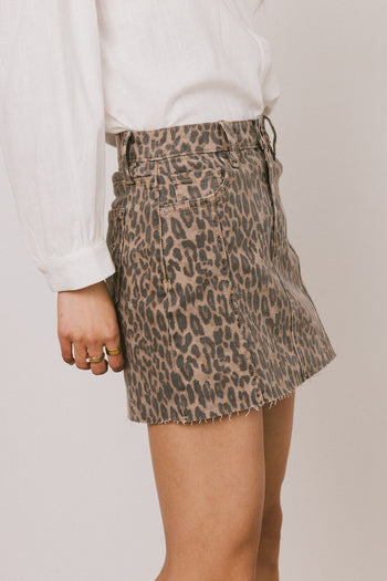 Holly Cheetah Mini Skirt