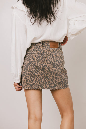 Holly Cheetah Mini Skirt