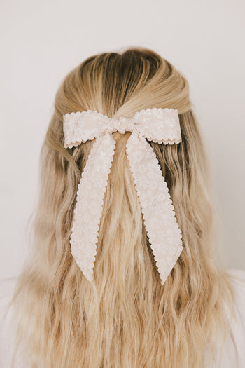  Floral Bow in Champagne