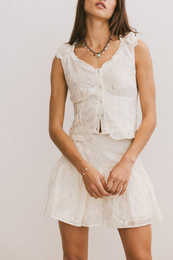 Devin Embroidered Top - FINAL SALE