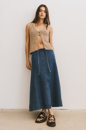 Arlo Denim Maxi Skirt - FINAL SALE