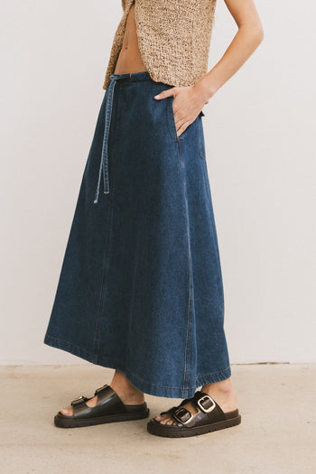 Arlo Denim Maxi Skirt - FINAL SALE