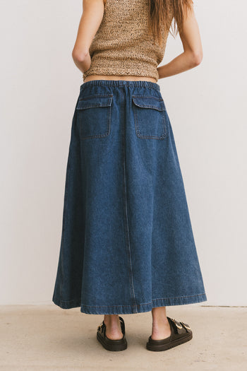 Arlo Denim Maxi Skirt - FINAL SALE