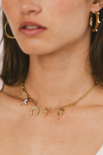 Jasper Charm Necklace