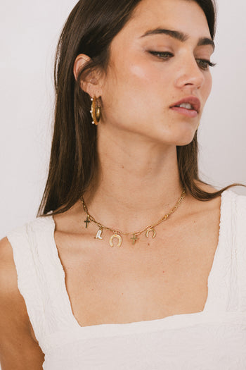 Jasper Charm Necklace