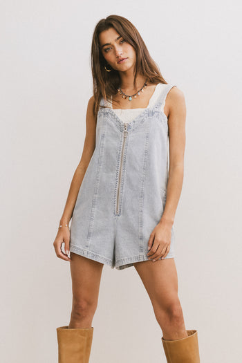 DENIM ROMPER