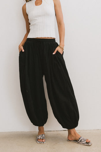 Jalen Loose Joggers in Black - FINAL SALE