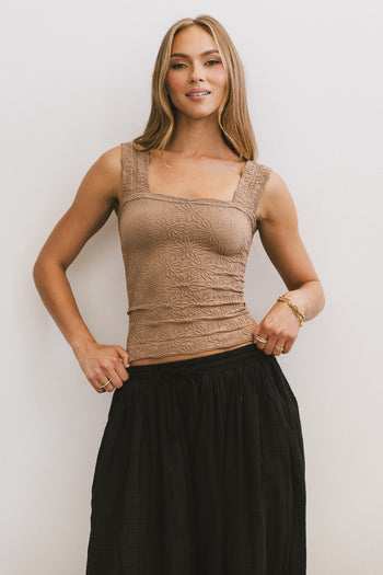 mocha tank top