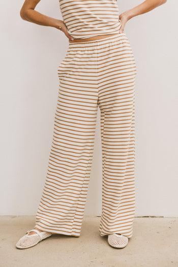 Zia Striped Bottoms in Sand - FINAL SALE
