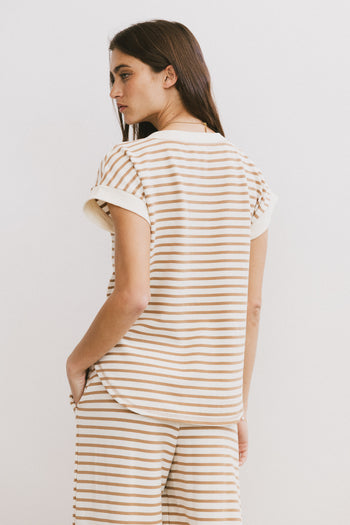 Zia Striped Top in Sand - FINAL SALE