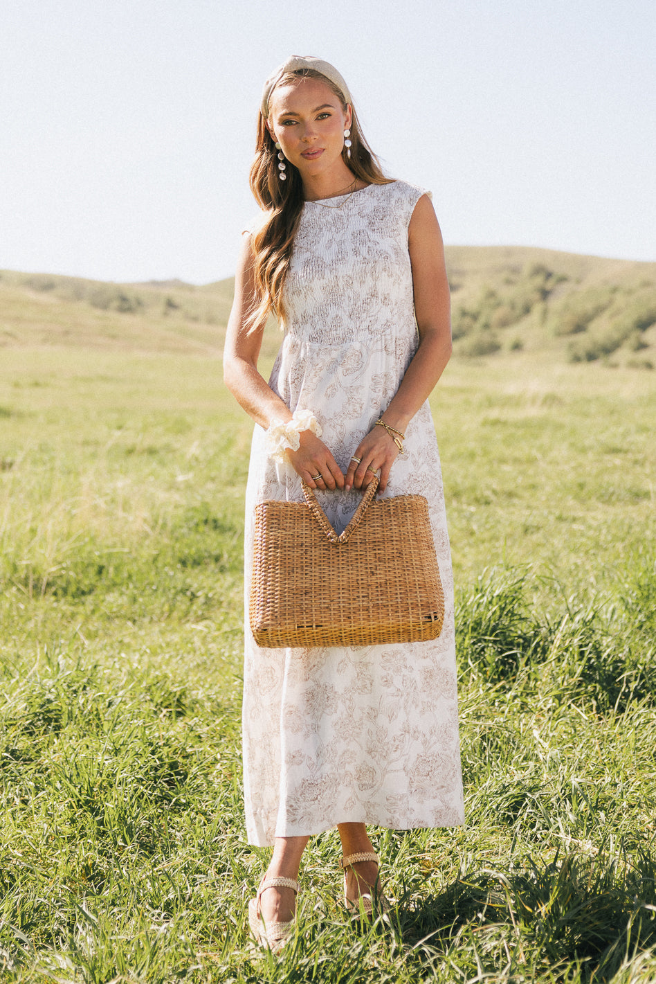 Elias Smocked Maxi Dress Elias Smocked Maxi Dress