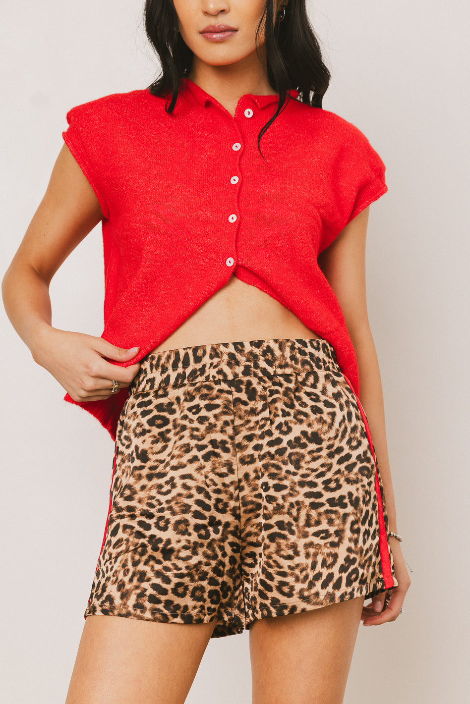 Clark Cardigan in Red