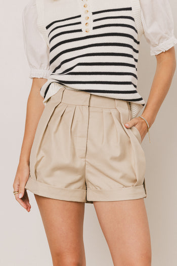Pleated Shorts