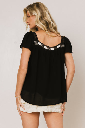 Cohen Bow Blouse in Black