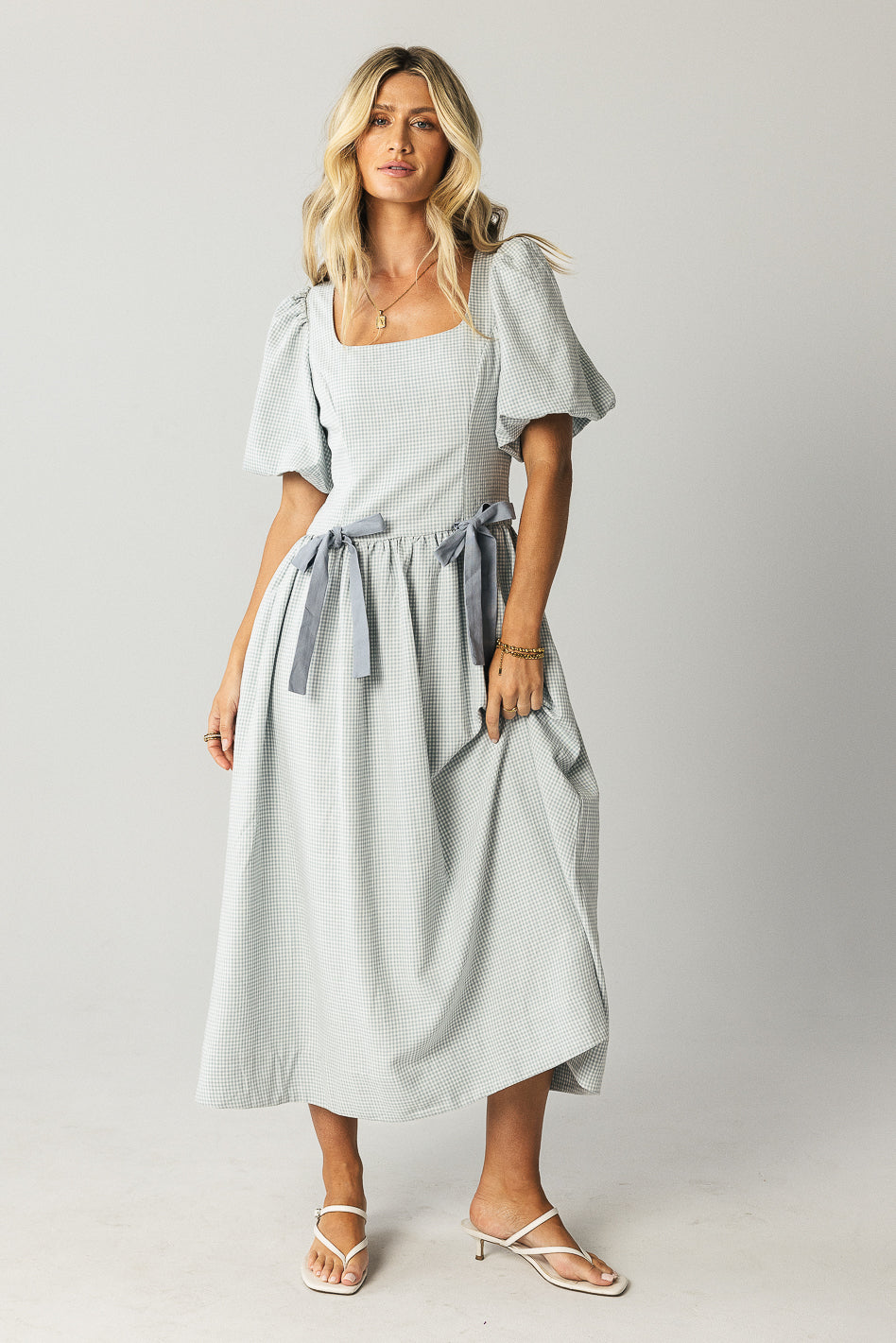 bohme blue dress Demi Maxi Dress in Slate Blue XL / Slate Blue