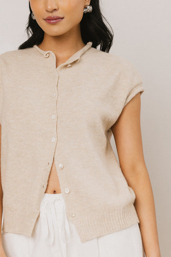 knit button front cardigan