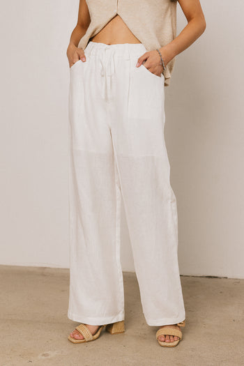 Tanya Linen Wide-Leg Pants - FINAL SALE