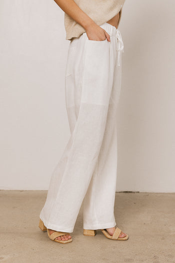 Tanya Linen Wide-Leg Pants - FINAL SALE