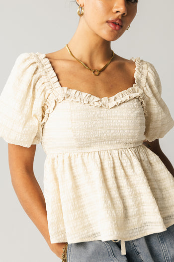 Wilder Blouse in Natural - FINAL SALE