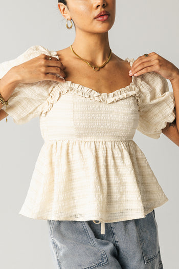 Wilder Blouse in Natural - FINAL SALE