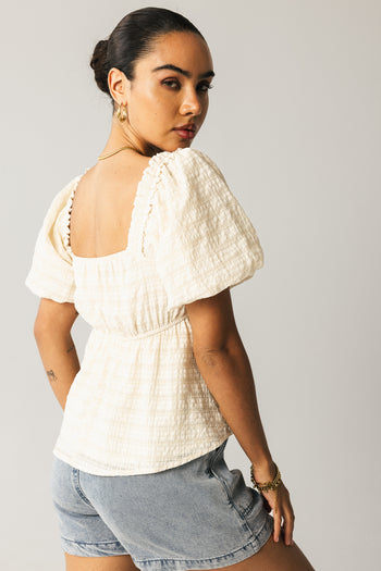 Wilder Blouse in Natural - FINAL SALE