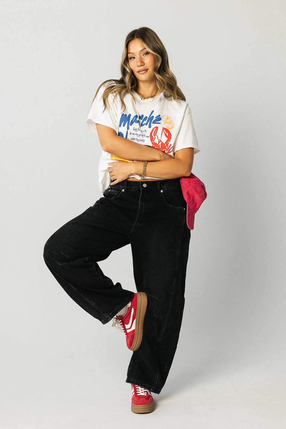 Lisette Barrel Jeans in Black - FINAL SALE