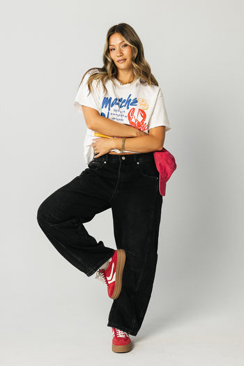 Lisette Barrel Jeans in Black - FINAL SALE