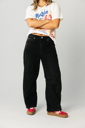 Lisette Barrel Jeans in Black - FINAL SALE