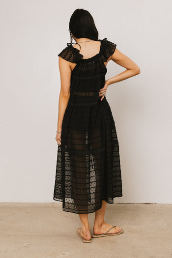 Embroidered Kimono in Black