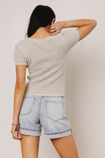 Lewis Knit Sweater in Grey - FINAL SALE