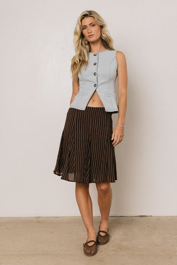 Nori Striped Mini Skirt - FINAL SALE