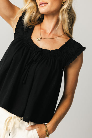 FLOWY OFF THE SHOULDER TOP