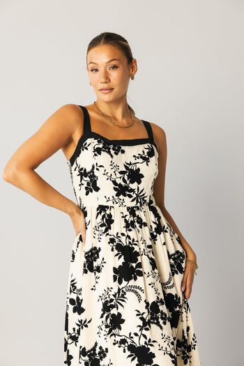 Zora Floral Midi Dress - FINAL SALE
