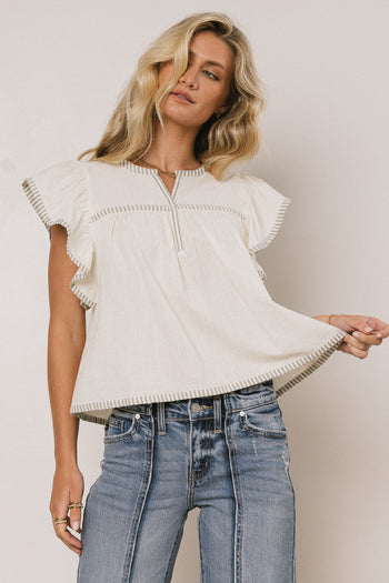 Flutter Sleeve Blouse